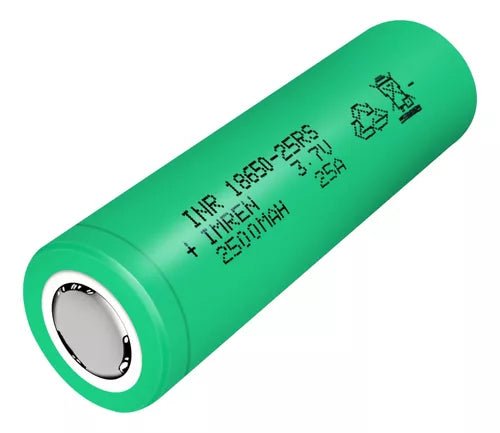 INR (Green) IMR 18650 25RS (2800mAh) 25A 3.7v Battery Flat-Top